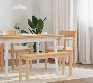vidaXL Klupa 110 cm puna drvena guma - Venlo
