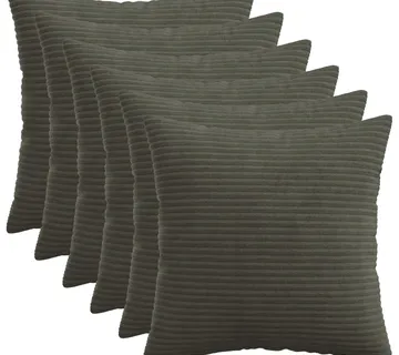 vidaXL Presvlaka za jastuk 6 pcs HEERLEN Antracit 30 x 30 cm Kord - Venlo