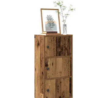 vidaXL Regal za knjige boja starog drva 40x24x77 cm konstruirano drvo - Venlo