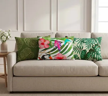 vidaXL Presvlaka za jastuk 6 pcs HEERLEN Dizajn lista 30 x 50 cm - Venlo