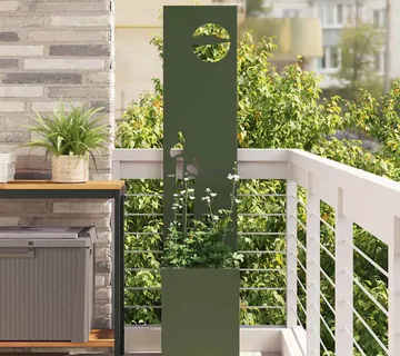 vidaXL Privatnost u vrtu Rezbarija Maslinovo zelena 32 x 32 x 150 cm - Venlo