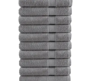 vidaXL Ručnici za saunu SOLUND 10 kom sivi 80 x 200 cm 600 gsm - Venlo