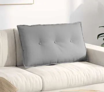 vidaXL Jastuk za leđa Oblačnosiva 80 x 19 x 50 cm tkanina - Venlo