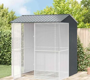 vidaXL Kavez za ptice Antracit 215 x 210 x 247 cm Cinkani čelik - Venlo