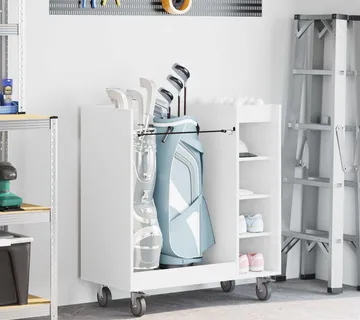 vidaXL Golf ormar s kotačem Jednobojno Bijelo 90 x 45 x 98 cm - Venlo