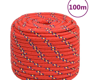 vidaXL Brodski konop crveni 16 mm 100 m od polipropilena - Venlo