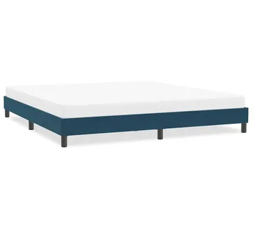 vidaXL Okvir kreveta bez madraca tamnoplavi 200x210 cm baršun - Venlo