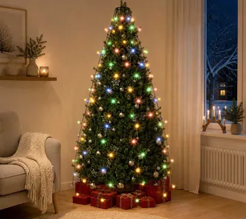 vidaXL Mrežasta svjetla za božićno drvce 150 LED žarulja šarena 150 cm - Venlo