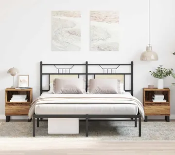 vidaXL Noćni ormarići 2 kom Staro drvo 40x35x50 cm Konstruirano drvo - Venlo