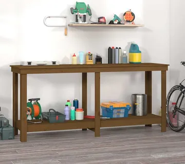vidaXL Radni stol boja meda 180x50x80 cm od masivne borovine - Venlo