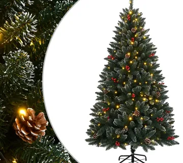 vidaXL Umjetno božićno drvce s 300 LED žarulja 180 cm - Venlo