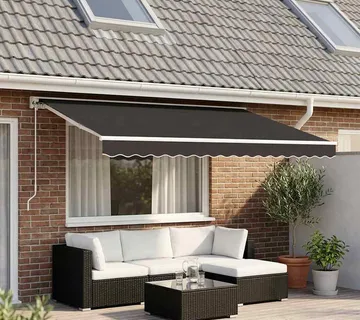 vidaXL Zamjenska tkanina za tendu siva 450x300 cm poliester - Venlo