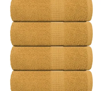 vidaXL Ručnici za goste FROGN 4 kom. zlatne boje 30x50 cm 360 g/m² - Venlo