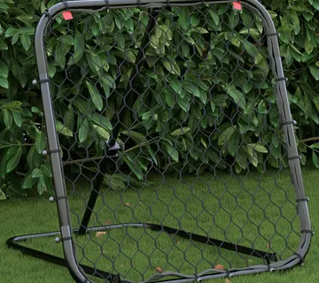 vidaXL Nogometna mreža za odbijanje podesiva crna 84x73x60-80 cm čelik - Venlo