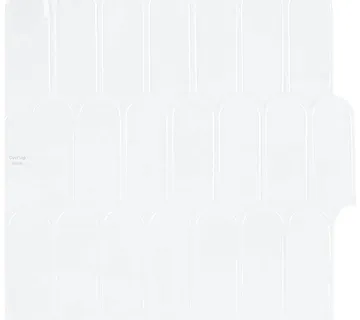 vidaXL Pernata pločica 20 kom. Bijela 30 x 30 cm Poliuretan i PET - Venlo