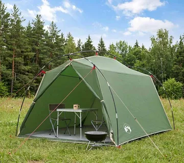 vidaXL Tunelski šator 2-osobni Zelena 185T Poliester s PU premazom - Venlo
