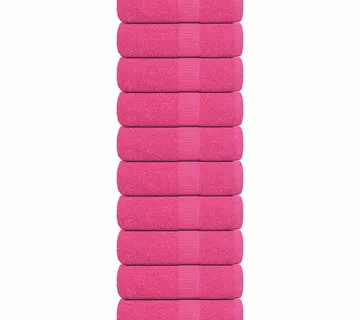 vidaXL Ručnici za pranje ŽABA 10 kom. Roze 30x30 cm 360 g/m² - Venlo