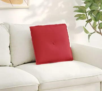 vidaXL Jastuk za leđa Crvena 50 x 19 x 45 cm tkanina - Venlo