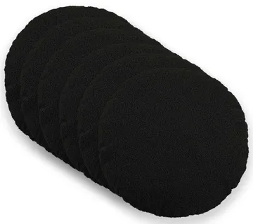 vidaXL Presvlaka za jastuk 6 pcs HEERLEN Crna Ø 30 cm Bouclé - Venlo