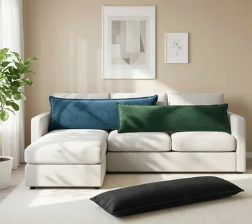 vidaXL Presvlaka za jastuk HOUTEN Tamnozelena 40 x 145 cm Baršun - Venlo