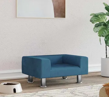 vidaXL Krevet za pse plavi 50x40x26,5 cm baršunasti - Venlo