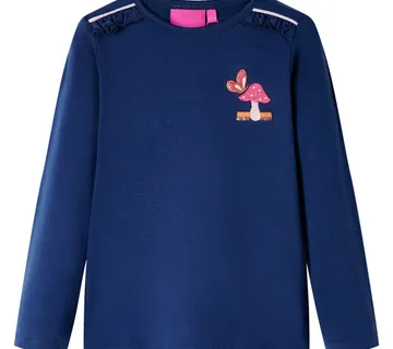 vidaXL Dječja majica dugih rukava tamnoplava 104 - Venlo