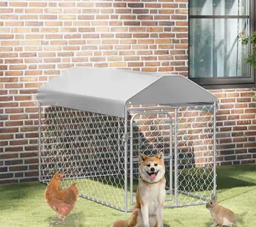 vidaXL Vanjski kavez za pse s krovom 200 x 100 x 125 cm - Venlo