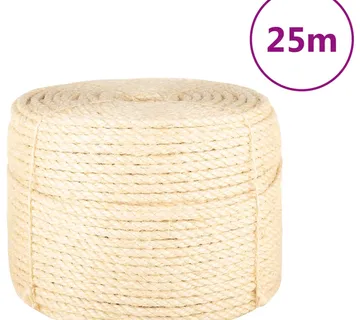 vidaXL Uže od 100 % sisala 10 mm 25 m - Venlo