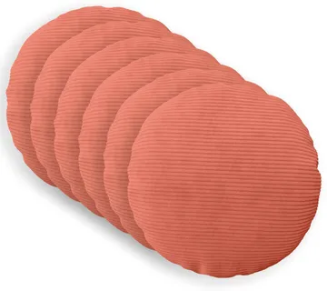 vidaXL Presvlaka za jastuk 6 pcs HEERLEN Crvena narančasta Ø 30 cm - Venlo