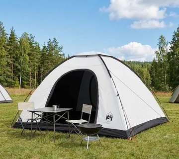 vidaXL Kamping šator 6-osobni Bijeli Blackout - Venlo