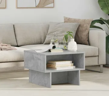 vidaXL Kava Stol Betonski sivi 48 x 46 x 35 cm Konstruirano drvo - Venlo