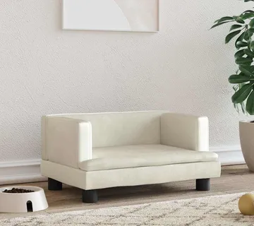 vidaXL Krevet za pse krem 60 x 40 x 30 cm baršunasti - Venlo