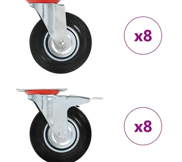 vidaXL Okretni kotačići 16 kom 125 mm - Venlo
