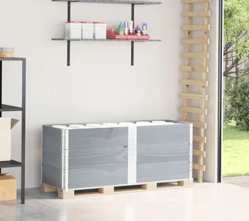 vidaXL Okviri za palete 3 kom sivi 150x50 cm od masivne borovine - Venlo