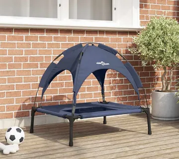 vidaXL Krevet za psa Mornarsko plava 76 x 62 x 70,5 cm Čelik - Venlo