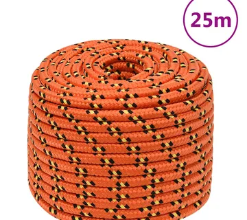 vidaXL Brodski konop narančasti 12 mm 25 m od polipropilena - Venlo