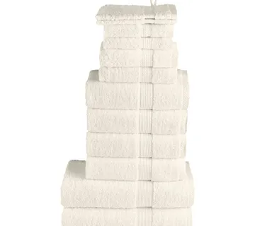 vidaXL 12-dijelni vrhunski set ručnika SOLUND krem 600 gsm - Venlo