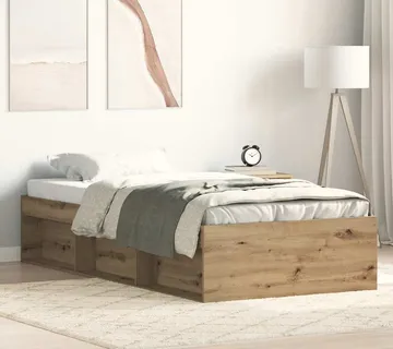 vidaXL Okvir kreveta bez madraca boja hrasta artisan 90x200 cm - Venlo