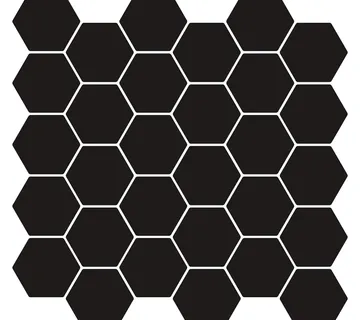 vidaXL Heksagonska pločica 10 kom. Crna 30 x 30 cm Poliuretan i PET - Venlo