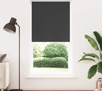 vidaXL Rolo zavjesa Blackout Black 110x230 cm Širina tkanine 105,7 cm - Venlo