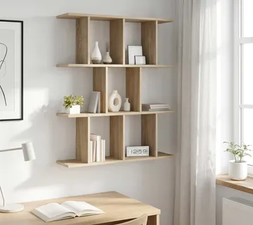 vidaXL Polica na zidu Hrast sonoma 80 x 20 x 96 cm Konstruirano drvo - Venlo