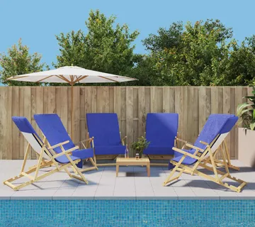 vidaXL Ručnici za plažu 6 kom plavi 60 x 135 cm od tkanine 400 GSM - Venlo