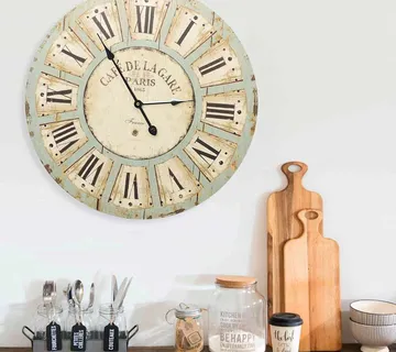 vidaXL 325183 Wall Clock Multicolour 60 cm MDF - Venlo