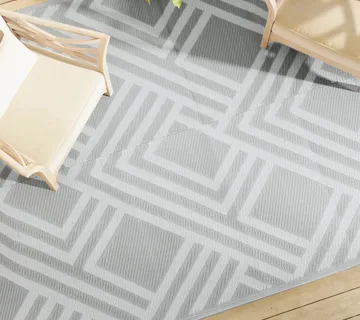 vidaXL Vanjski tepih ARAKIL sivi 190x290 cm PP - Venlo