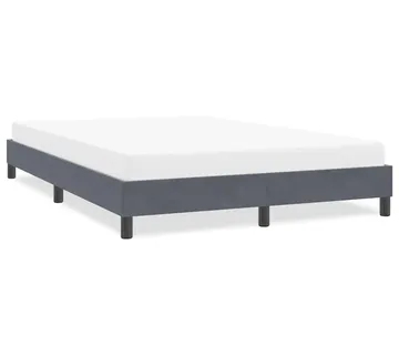 vidaXL Okvir kreveta bez madraca tamnosiva 140x210 cm baršun - Venlo