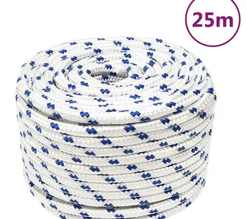 vidaXL Brodski konop bijeli 14 mm 25 m od polipropilena - Venlo