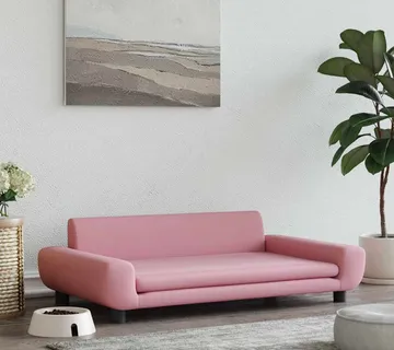 vidaXL Krevet za pse ružičasti 100 x 54 x 33 cm baršunasti - Venlo