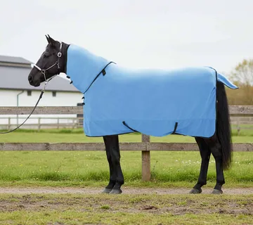 vidaXL Pokrivač za konje Pun Aqua 135 cm Poliester Fleece - Venlo
