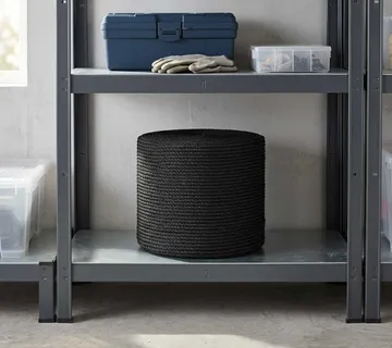 vidaXL Uže od jute 6 mm Crna 100% Juta Tossa - Venlo