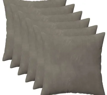 vidaXL Presvlaka za jastuk 6 pcs HEERLEN Svjetlosiva 35 x 35 cm Baršun - Venlo